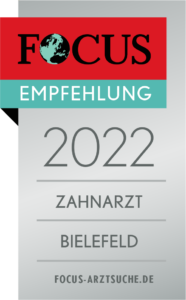 Matthias Einenckel ist von der FOCUS-Gesundheit Redaktion 2022 als Zahnarzt empfohlen in der Region Bielefeld.